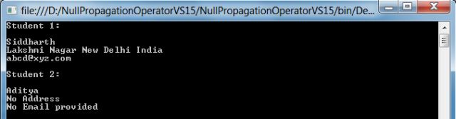 VS15 Output